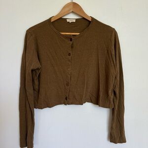 Ozma Lee Cardigan- coffee